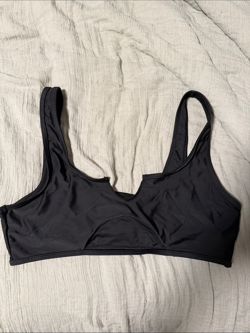Black Wireless Scoop-Neck Bikini Too - Women Bathing Suit